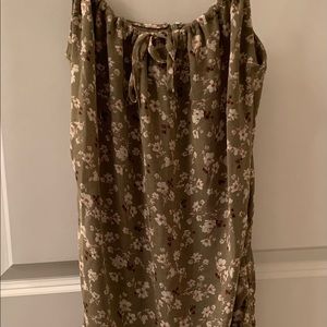 Forever 21 Sage Green Floral Size Small Dress